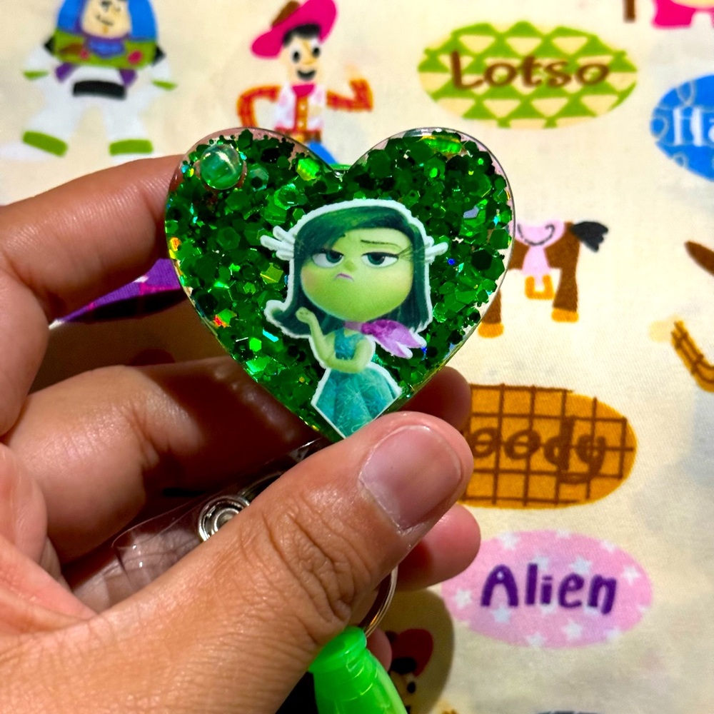 Disgust badge reel